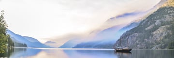 Lake Chelan at sunrise