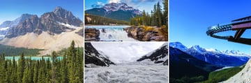 Lake Louise, Athabasca Falls, Columbia Icefield & Glacier Skywalk