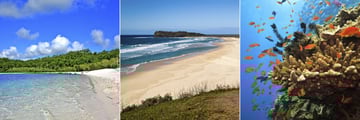 Lake Mackenzie, K'Gari and Great Barrier Reef