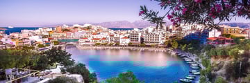 Lake of Agos Nikolaos. Crete, Greece