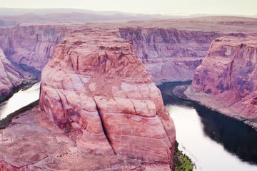 The Horseshoe Bend in Lake Powell