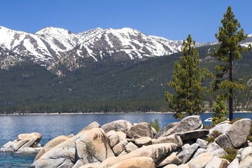 Beautiful scenery at Lake Tahoe