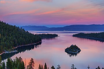 Sunset over Lake Tahoe