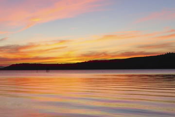 Sunset over Lake Taupo