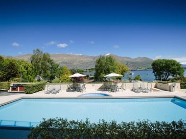 Lakeside Apartments view from the pool