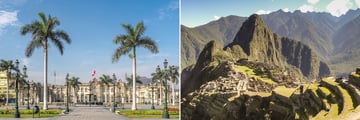 Lovely views of Lima and Machu Picchu