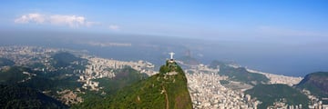 A panoramic view of Rio de Janeiro
