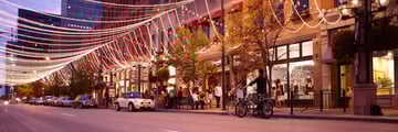 Larimer Square at night, credit: Bryce Boyer