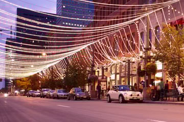 Larimer Square at night, credit: Bryce Boyer