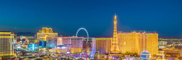 The bright lights of Las Vegas