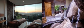 Le Domaine de L'Orangeraie, Spa Couples Treatment Room and Spa Entrance