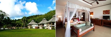 Le Domaine de La Reserve, Beach Front Deluxe Villas Exterior and Bedroom