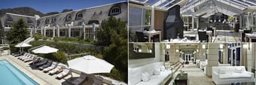 Le Franschhoek Hotel & Spa, Hotel Pool, Le Verger Restaurant and Lounge and Bar