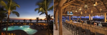 Lido Beach Resort, Pool in Evening and Poolside Tiki Bar