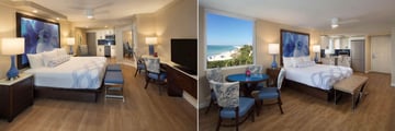Lido Beach Resort, Tiki Building - Traditional King Room and Beachfront King Kitchenette 