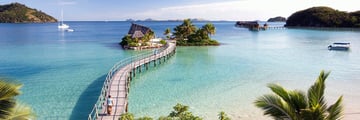 Likuliku Lagoon Resort, Lagoon and Ocean Views with Over Water Villas