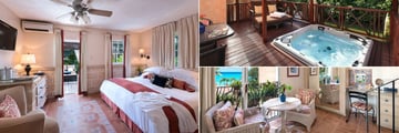 Garden Junior Suite Room, Whirlpool and Ocean Deluxe Living Area at Little Arches Boutique Hotel