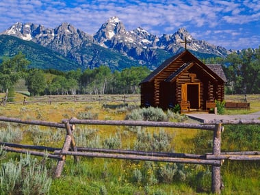 Chapel on the Grand Teton prairie
