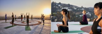 Helipad Yoga at Loews Hollywood Hotel