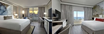 Loews Miami Beach, City Skyline View Room and St. Mortiz Ocean Front Room