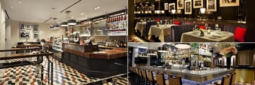 Loews Regency New York, Sant Ambroeus Cafe and The Regency Bar & Grill Banquettes and Bar Area