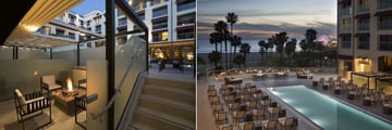 Loews Santa Monica Beach Hotel, Poolside Cabana and Pool