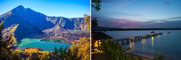 Mountain Rinjani Lombok, Private jetty in Lombok at sunset
