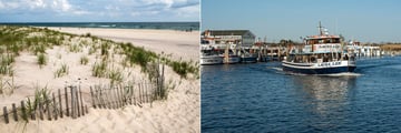 Long Island beaches and harbour