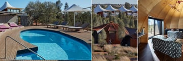 Main Lodge Pool, Spa Exterior and Spa Kinara at Longitude 131 