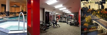 Lord Elgin Hotel, Whirlpool and Pool, Gym and Aerial View of Hotel and Ottawa River