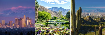 Los Angeles, Palm Springs and Phoenix