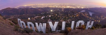 The Hollywood sign