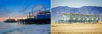 Santa Monica Pier and Venice Beach