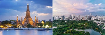 Lumpini Park & Wat Arun Temple, Bangkok