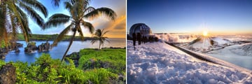 Mauna Kea Volcano and Hawaiian coastline