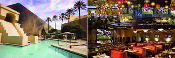 Pool, Centra Bar and Public House Bar at Luxor Hotel and Casino