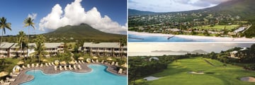 Four Seasons Resort Nevis pool, beach and golf views