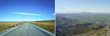 Mackenzie High Country Roads & Canterbury Plains by the Southern Alps