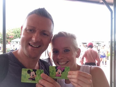 Rebecca & Jonathan with Disney Passes