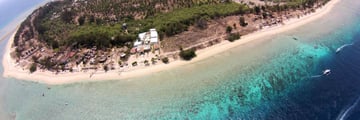 MAHAMAYA Boutique Resort, Gili Meno, Aerial View of Resort