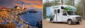 Maine Coastline & Motorhome