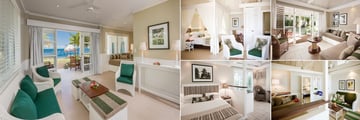 Malolo Island Resort, (clockwise from left): Family Bure, Tadra Beach Bure, Island Bure, Deluxe Oceanview Bure and Oceanview Bure