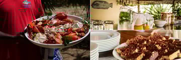 Fresh cuisine at Manda Bay