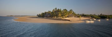 Island view of Manda Bay