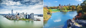 Manhattan Skyline & Central Park, New York City