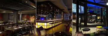 Marriott Renaissance Montreal Downtown, EAST Restaurant, EAST Bar and Lobby with DJ Platform
