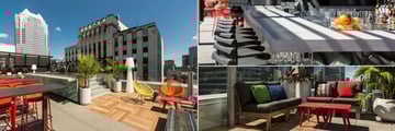 Marriott Renaissance Montreal Downtown, Rooftop Terrace, Air Rooftop Terrace Bar and Air Rooftop Terrace Lounge