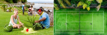 Basket Weaving Lessons and Tennis at Matamanoa Island Resort