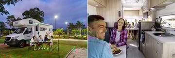 Family enjoying the maui River motorhome