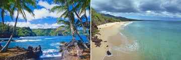 Coastal scenery in Maui, Hawaii